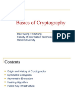Basics of Cryptography: MSC Vuong Thi Nhung Faculty of Information Technology Hanoi University