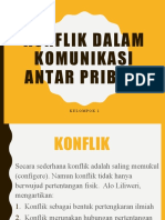 Konflik Dalam Komunikasi Antar Pribadi