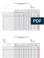 Continuous assessment plan template