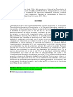 Roles Del Docente en El Uso de Las Tic en Educación Matemática