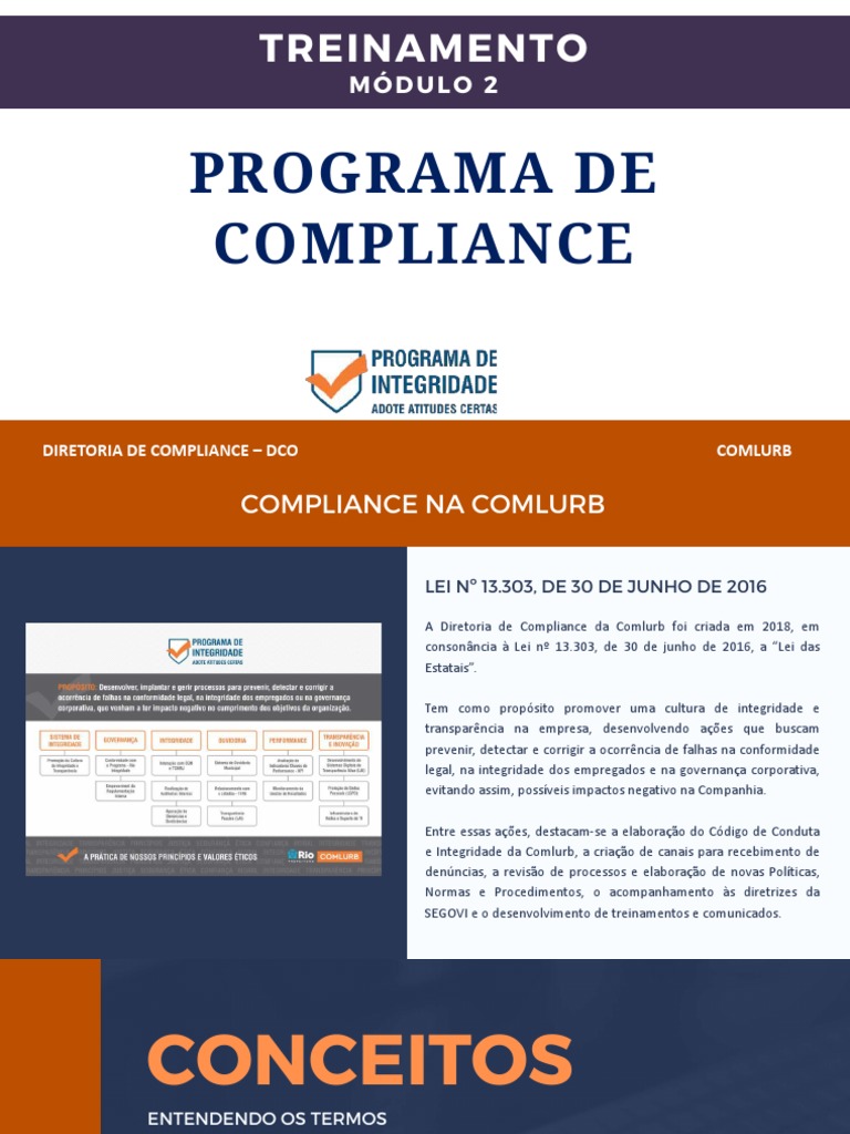 Treinamento Módulo 2 - Programa de Compliance | PDF