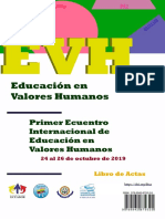 Primer Encuentro Internacional de Educacion en Valores