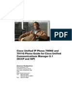 Cisco Unified IP Phone 7906G and 7911G Phone Guide For Cisco Unified Communications Manager 6.1 (SCCP and SIP)