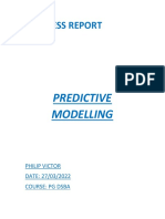 Business Report: Predictive Modelling