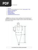 Diseño Ciclon Separador de Partículas