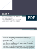 Unit 2 - Social Psychology