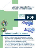 [PDF version - slides] - Lifelong Learning opportunities in the workplace for traditionally disadvantage groups in Ireland