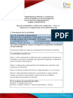 Guía de Actividades y Rúbrica de Evaluación - Unidad 2 - Fase 3 - Estructura y Organización de La Administración