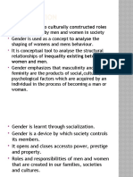 Social Construction of Gender