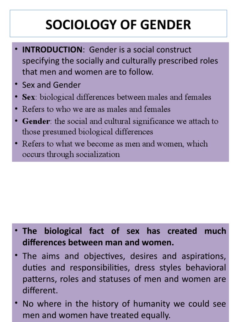 1.4 Why Study The Sociology Of Gender – GTST
