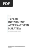 Download Type of Investment Alternative in Malaysia by Wan Nabilah SN57453036 doc pdf