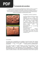 Guía La invencion de la escritura