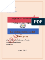 Independencia Del Paraguay