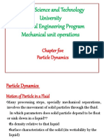 Adama Science and Technology University Chemical Engineering Program Mechanical Unit Operations