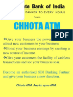 Chhota Atm: Become An Authorised SBI Banking Partner and Give Your Business A New Direction