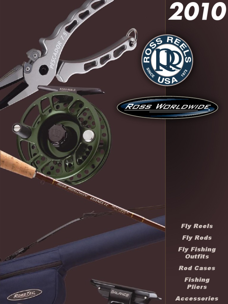  Ross Flystart Fly Reel Size 1 Color Black : Fishing