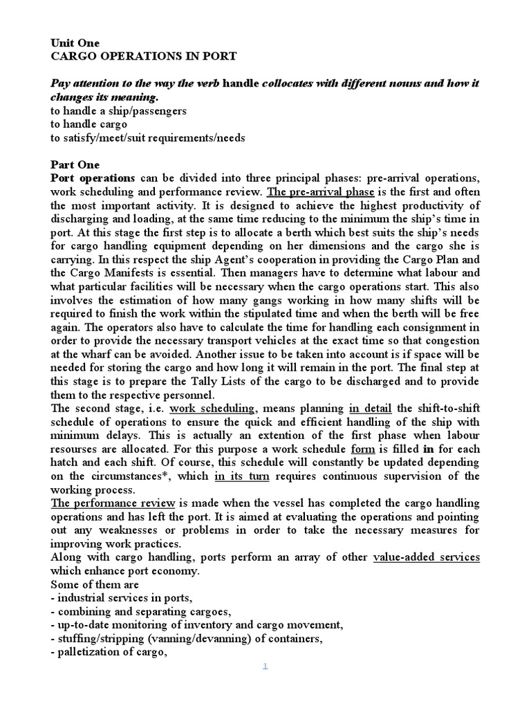 Pay Attention To The Way The Verb Handle Collocates With Different