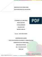 Taller Estrategias de Localizacion Admon Operaciones