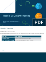 Module 3: Dynamic Routing: Switching, Routing, and Wireless Essentials v7.0 (SRWE)