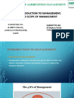 Nature, Scope and Significance of Management