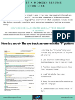 Here Is A Secret-The Eye Tracks A Resume in The "F" Pattern