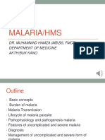 Malaria/Hms: Dr. Muhammad Hamza (MB, BS, FMCP) Department of Medicine Akth/Buk Kano