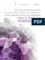 Protocolo Feminicidio PGR 2015