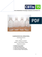 Práctica 4 y 5 Elaboración de Gel Antibacterial