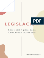 Legislacion para Cada CA 1