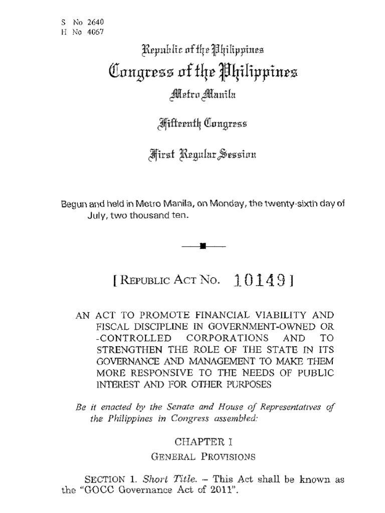 Ra 10149 | PDF