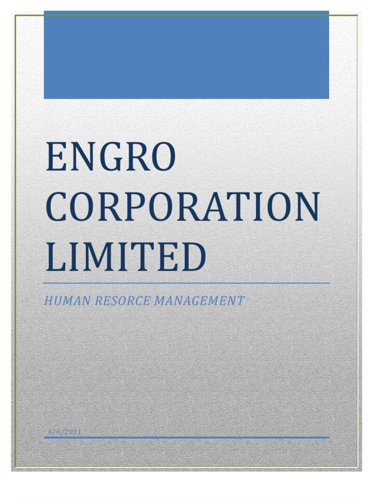 Engro Corporation: Careers & Values | PDF | Recruitment | Human ...