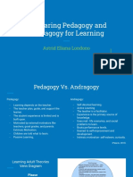 Comparing Pedagogy and Andragogy For Learning