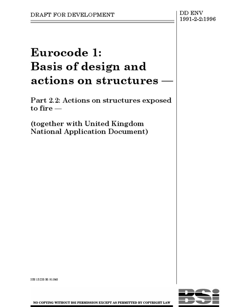 Eurocode 1 2.2 | PDF | Heat Transfer | Heat