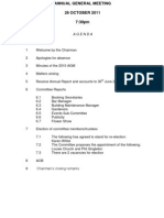 AGM Agenda 2011