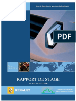 Rapport de Stage Chez Renault