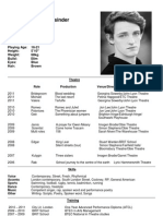 Thomas Harding Assinder CV