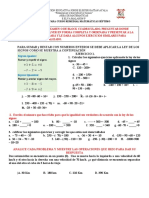 Taller para Curso Remedial Matemáticas Séptimo