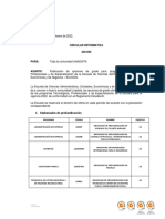 Circular 430 - 005 - Oferta de Opciones de Grado para Pregrados y Especializaciones ECACEN - 2022