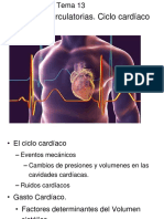 Tema13. Bombas Circulatorias. Ciclo Cardíaco