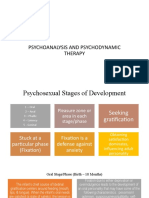 Psychoanalysis and Psychodynamic Therapy