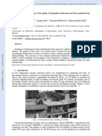 Evaluation and Improvement of The Quality of Senegalese Reinforcing Steel Bars Produced From Scrap Metals