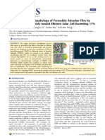 Controllable Grain Morphology of Perovskite Absorber Film by Molecular Self-Assembly toward Efficient Solar Cell Exceeding 17%,