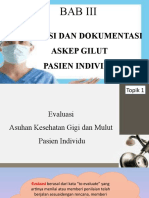 (BAB III) Topik 1 Dan 2 (Evaluasi Dan Dokumentasi Askep Gilut Pasien Individu)