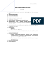 Propuesta de Secciones o Capítulos