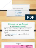 Present Continuous Tense