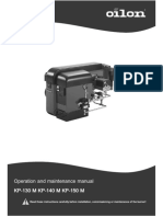 Operation and Maintenance Manual KP-130 M KP-130 M KP-140 M KP-140 M KP-150 M KP-150 M