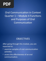 Oral Communication Module 4