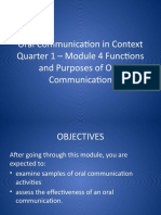 Oral Communication Module 4