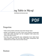 Locking Table in Mysql