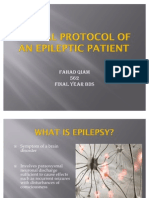 Dental Protocol of An Epileptic Patient